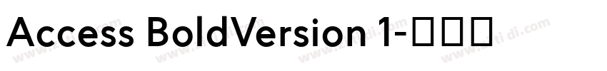 Access BoldVersion 1字体转换